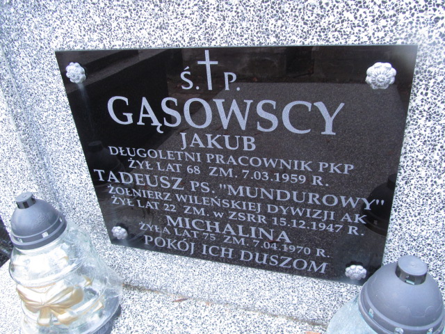 Gąsowski Siedlce - Grobonet - Wyszukiwarka osób pochowanych