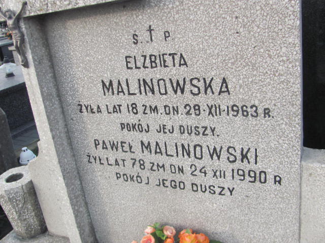  Malinowska 1925 Siedlce - Grobonet - Wyszukiwarka osób pochowanych