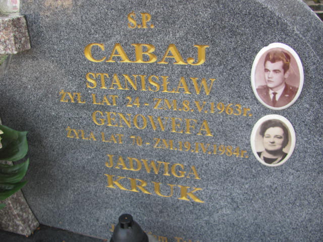  Cabaj 1938 Siedlce - Grobonet - Wyszukiwarka osób pochowanych