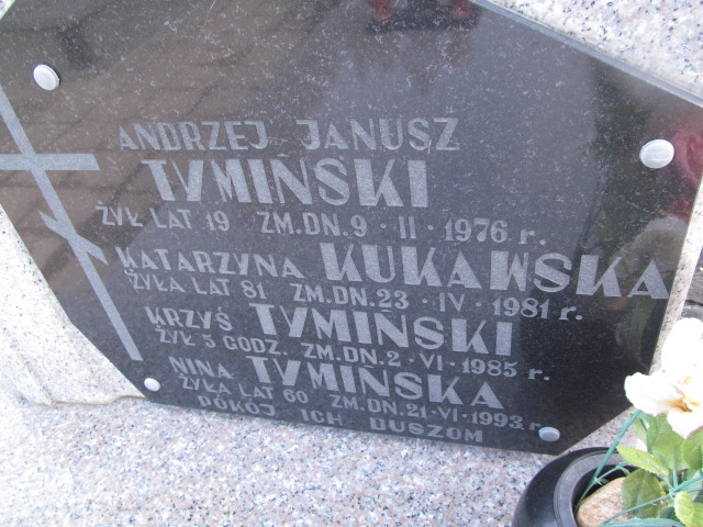 Andrzej Tymiński 1956 Siedlce - Grobonet - Wyszukiwarka osób pochowanych