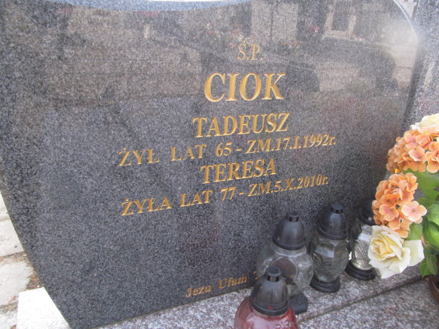  Ciok 1926 Siedlce - Grobonet - Wyszukiwarka osób pochowanych