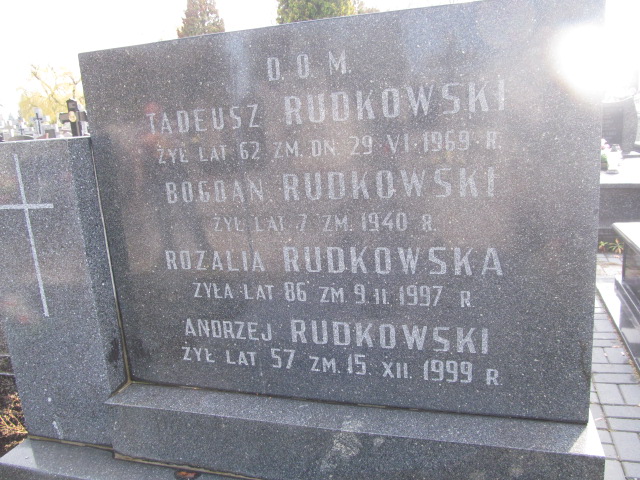  Rudkowski 1942 Siedlce - Grobonet - Wyszukiwarka osób pochowanych