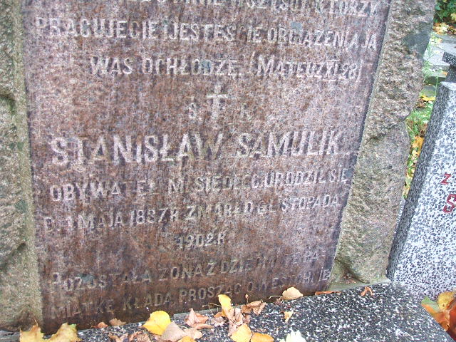  Samulik 1887 Siedlce - Grobonet - Wyszukiwarka osób pochowanych