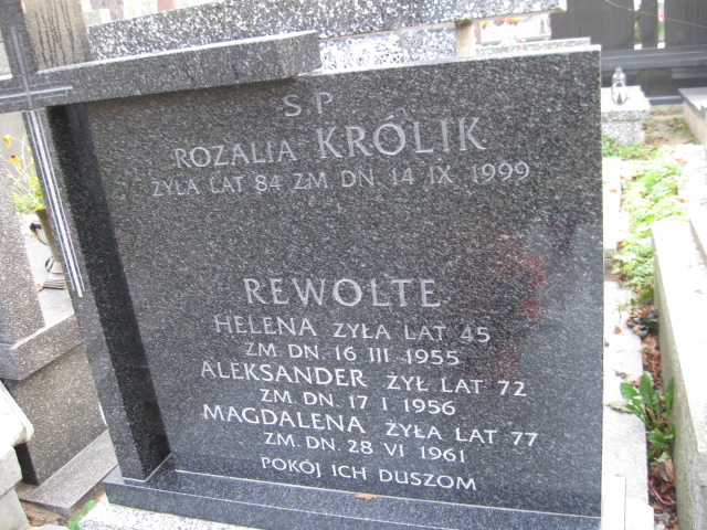  Rewolte 1884 Siedlce - Grobonet - Wyszukiwarka osób pochowanych