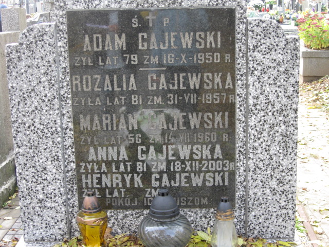  Gajewska 1922 Siedlce - Grobonet - Wyszukiwarka osób pochowanych