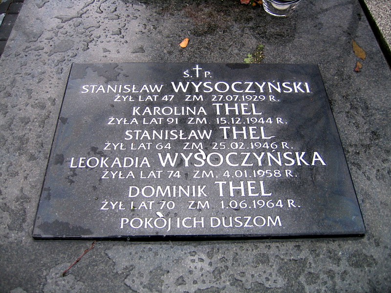  Wysoczyńska 1883 Siedlce - Grobonet - Wyszukiwarka osób pochowanych