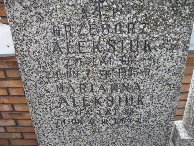  Aleksiuk 1932 Siedlce - Grobonet - Wyszukiwarka osób pochowanych