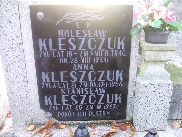  Kleszczuk 1894 Siedlce - Grobonet - Wyszukiwarka osób pochowanych