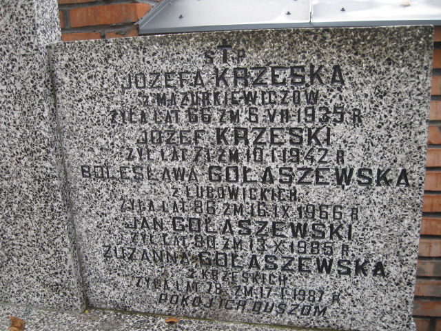  Gołaszewska 1909 Siedlce - Grobonet - Wyszukiwarka osób pochowanych