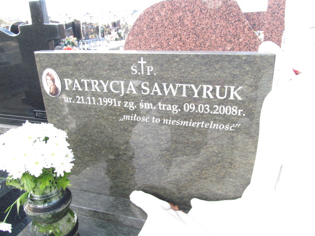 Patrycja Magdalena Sawtyruk 1991 Siedlce - Grobonet - Wyszukiwarka osób pochowanych