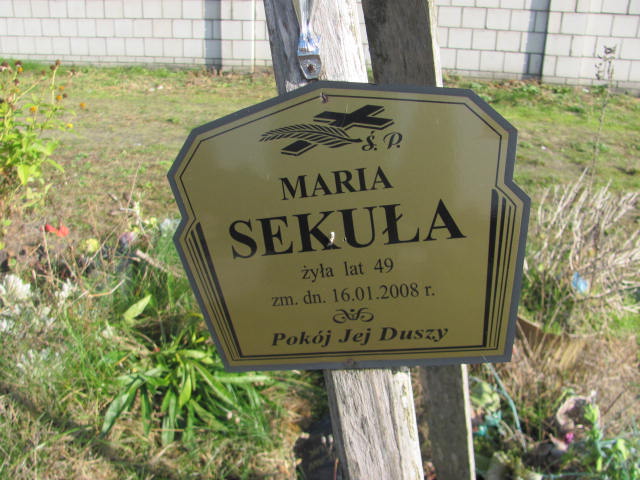  Sekuła 1958 Siedlce - Grobonet - Wyszukiwarka osób pochowanych