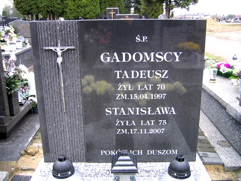 Grób Tomasz Gadomski