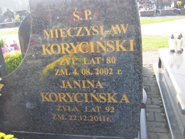 Mieczysław Koryciński 1922 Siedlce - Grobonet - Wyszukiwarka osób pochowanych