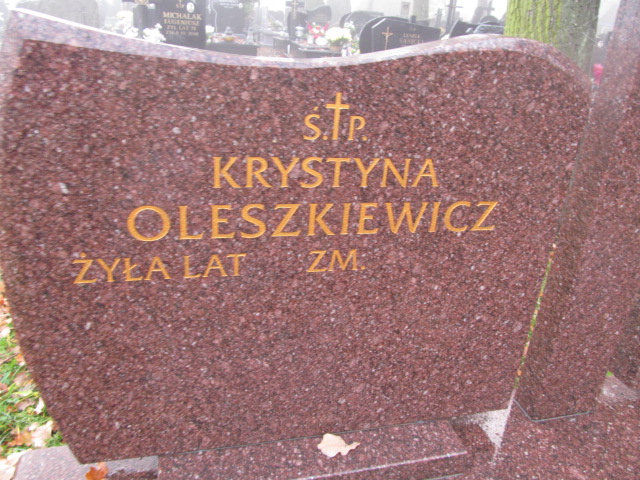 Grób Piotr Oleszkiewicz