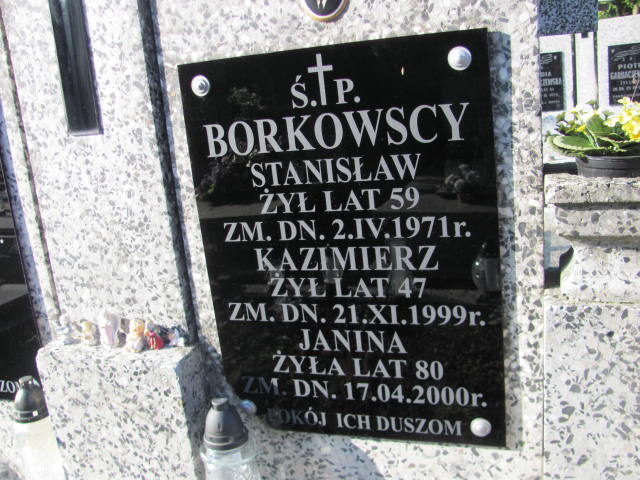 Kazimierz Borkowski 1952 Siedlce - Grobonet - Wyszukiwarka osób pochowanych