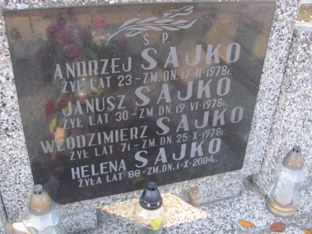  Sajko 1916 Siedlce - Grobonet - Wyszukiwarka osób pochowanych