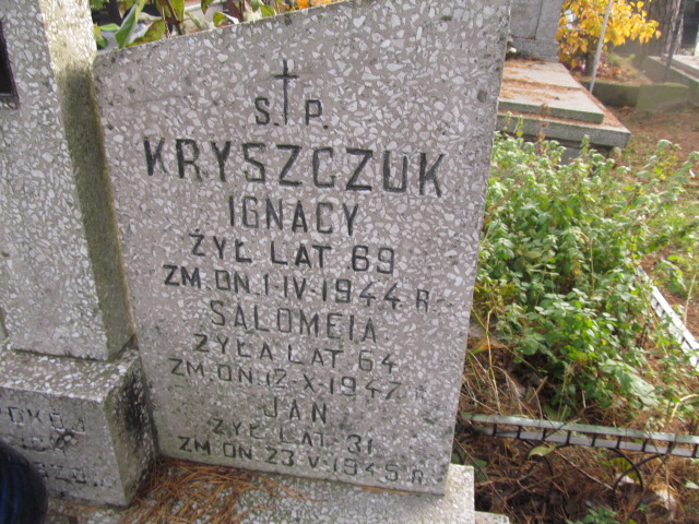  Kryszczuk 1937 Siedlce - Grobonet - Wyszukiwarka osób pochowanych